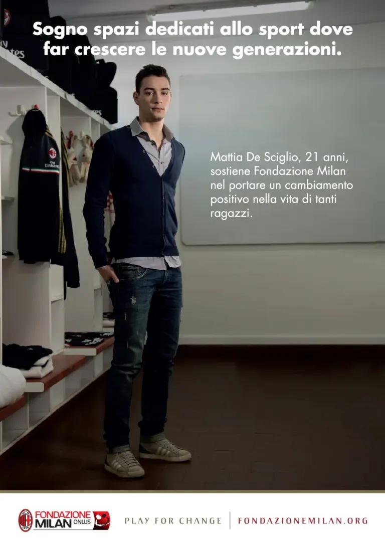 La campagna per il 5x1000 di Fondazione Milan anche sulle cartoline Ambient Media — foto 6