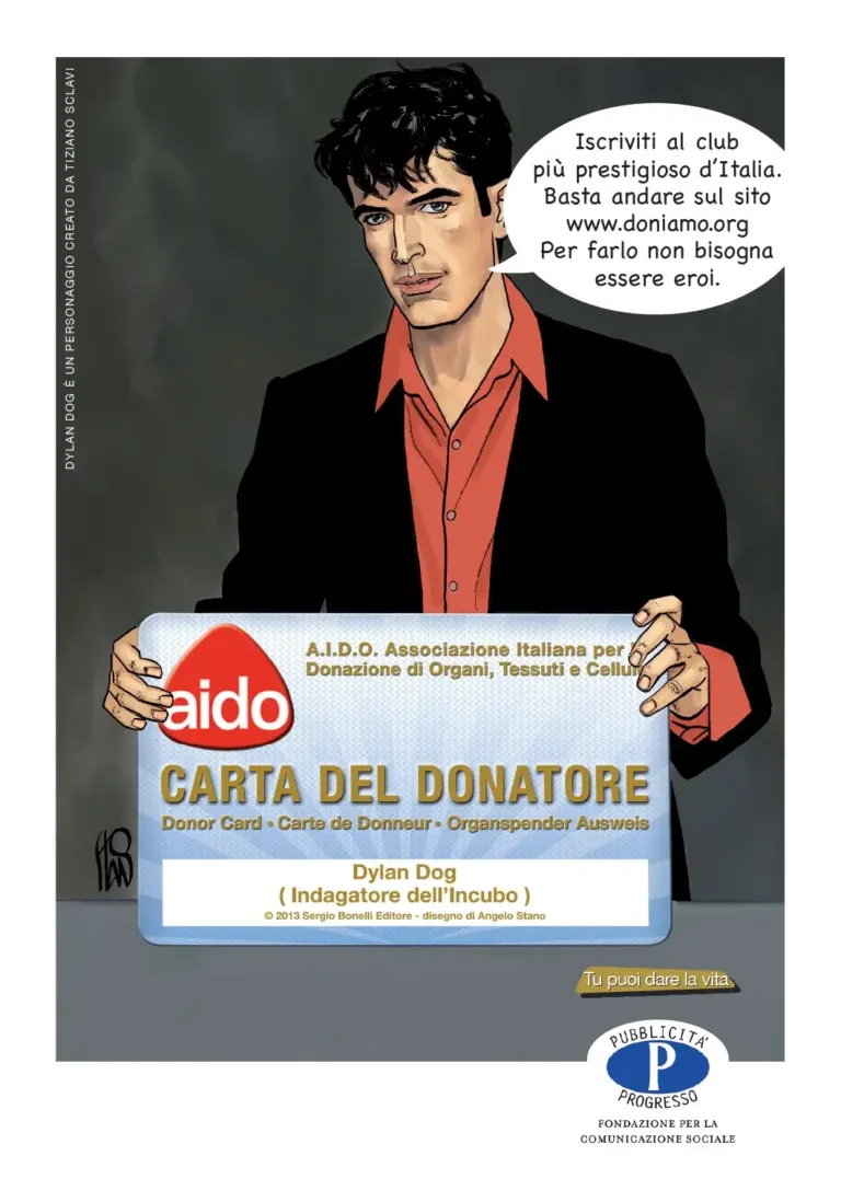 Con Pubblicità Progresso gli eroi di Bonelli chiamano ad aderire all'AIDO dalle cartoline Ambient Media — foto 6