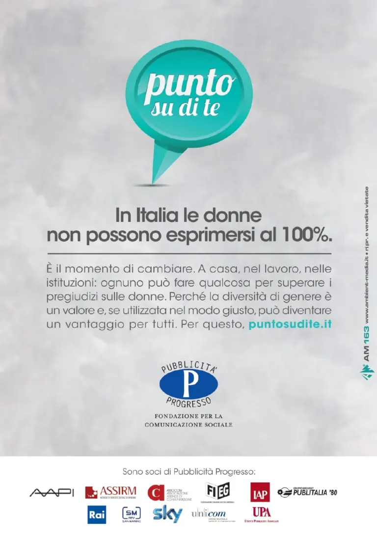 Punto su di te, la campagna di Pubblicità Progresso contro la violenza sulle donne, arriva anche sulle cartoline e le affissioni Ambient Media — foto 2
