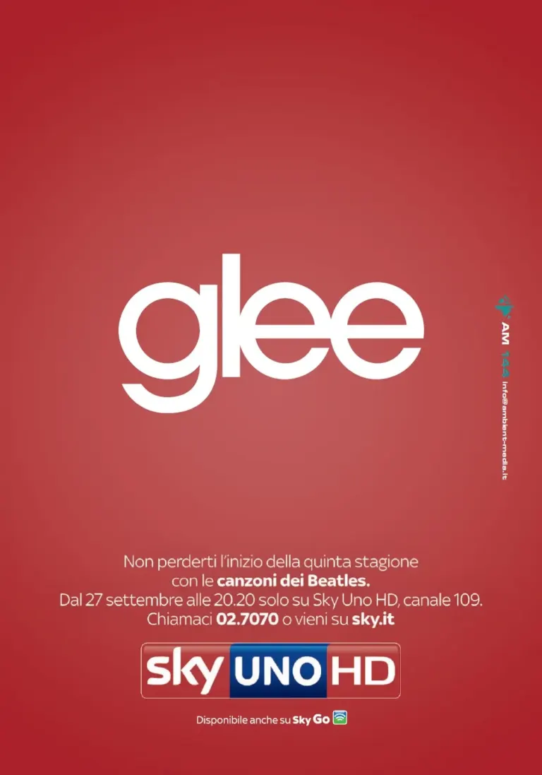 Debutta su Sky la quinta stagione di Glee: ad annunciarlo la cartolina di Rachel Berry sul circuito Ambient Media — foto 2