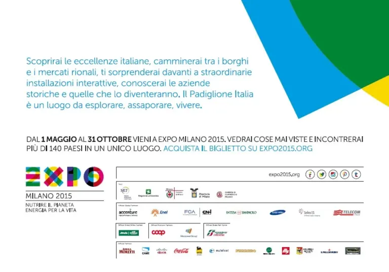 Cibo è Vita, la campagna istituzionale di Expo 2015 al via anche sulle cartoline nel circuito Ambient Media — foto 14