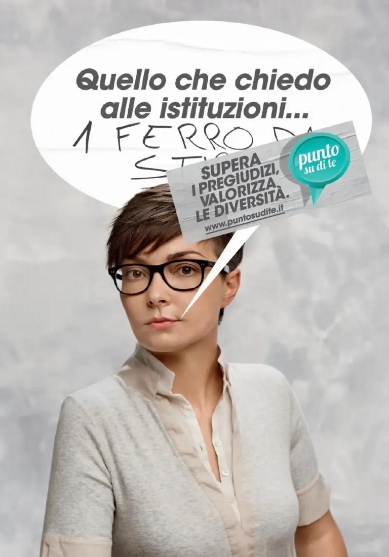 Punto su di te, la campagna di Pubblicità Progresso contro la violenza sulle donne, arriva anche sulle cartoline e le affissioni Ambient Media — foto 1