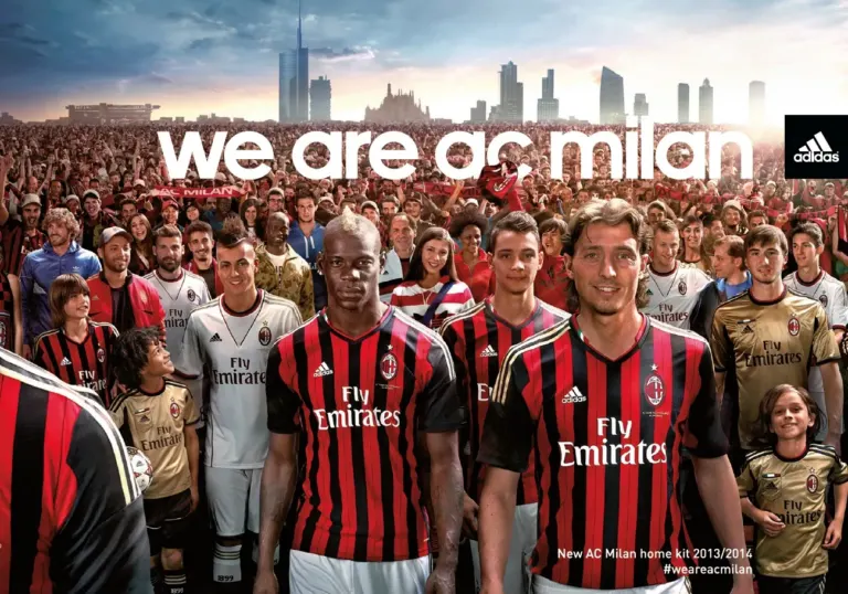 Il lancio della nuova maglia Adidas del Milan anche sulle cartoline Ambient Media — foto 1
