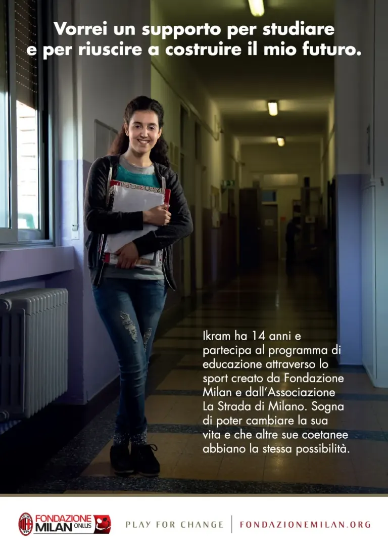 La campagna per il 5x1000 di Fondazione Milan anche sulle cartoline Ambient Media — foto 5
