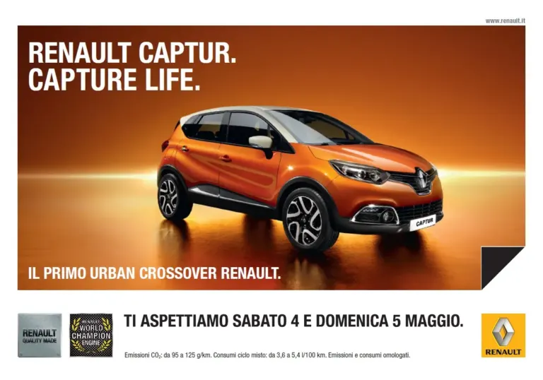 Renault invita a provare la Captur con le cartoline e le hostess Ambient Media — foto 1