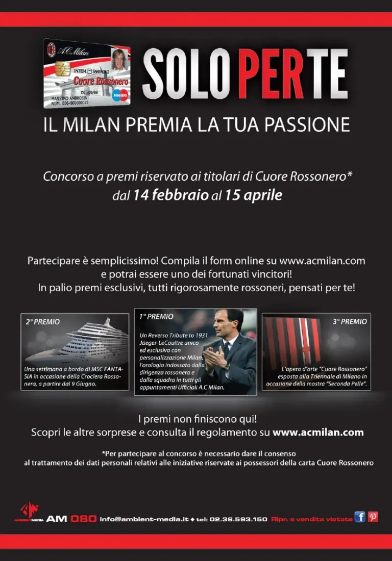Il Milan premia la passione dei suoi tifosi sulle cartoline pubblicitarie Ambient Media — foto 2