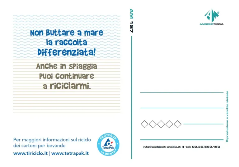 Tetra Pak Italia, Granarolo e Comieco insieme a CEFA Onlus promuovono la responsabilità sociale e ambientale sulle cartoline Ambient Media — foto 2