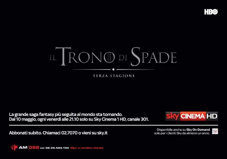 Ritorna su Sky Il Trono di Spade: ad annunciarlo le cartoline Ambient Media — foto 2
