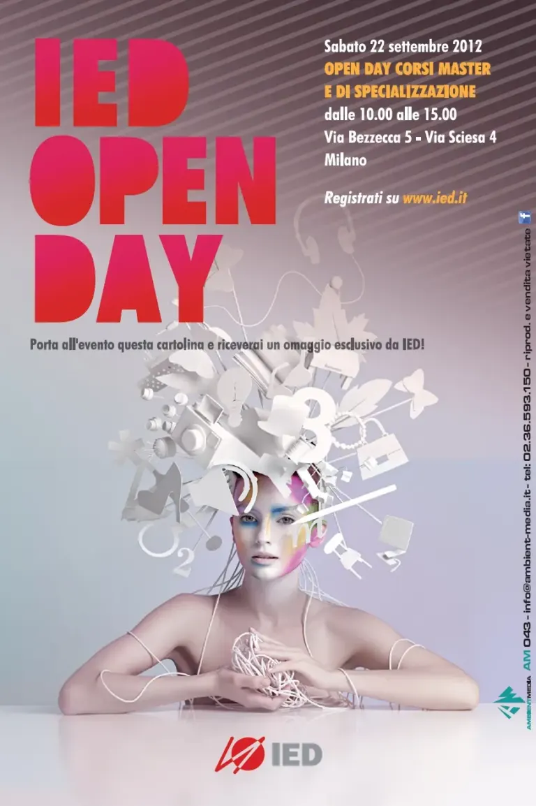 IED Milano invita ad Open Day con le cartoline pubblicitarie Ambient Media — foto 2