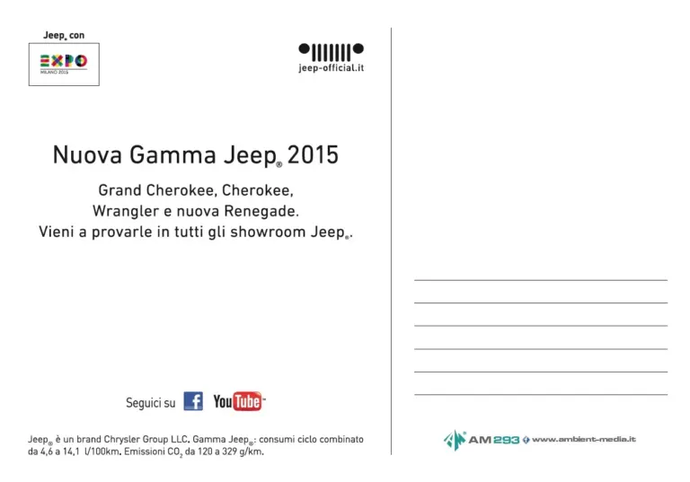 La nuova gamma Jeep e Fiat sulle montagne con le cartoline Ambient Media — foto 2