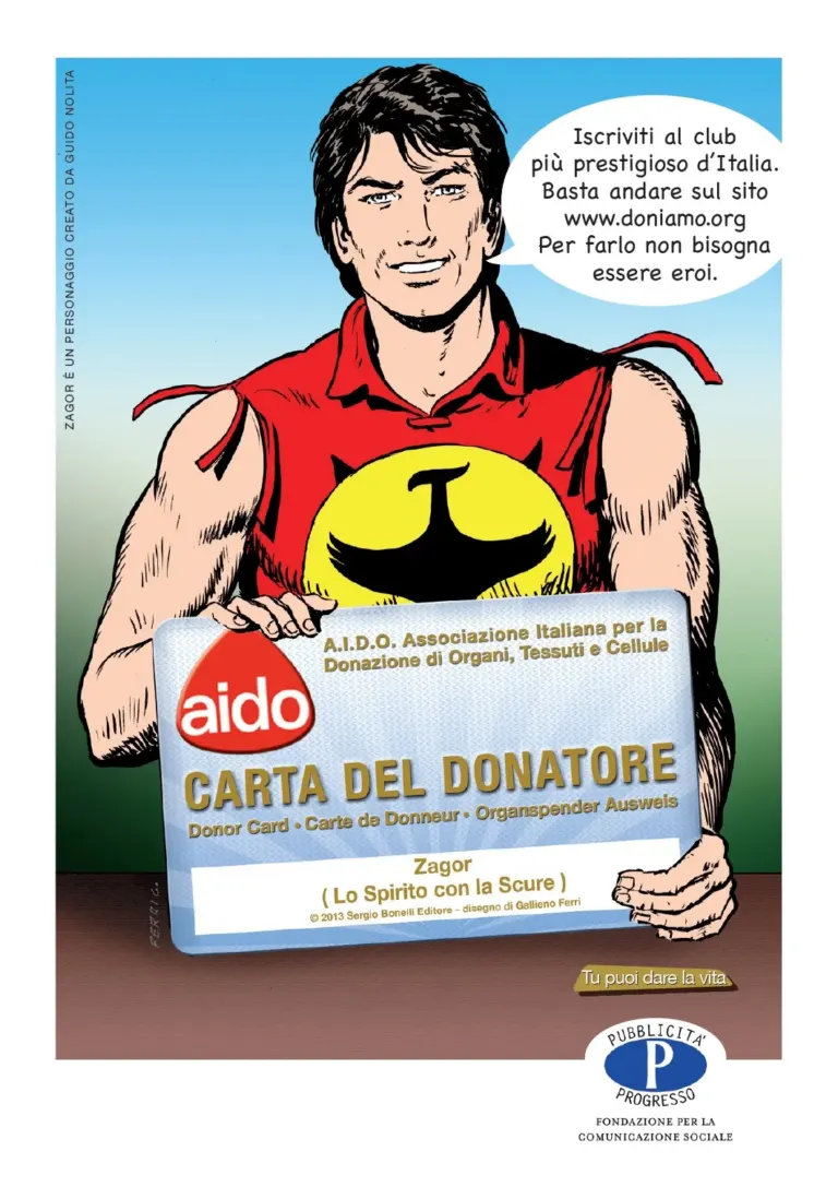 A Lucca Comics & Games gli eroi di Bonelli tornano a sostenere AIDO con le cartoline Ambient Media — foto 1