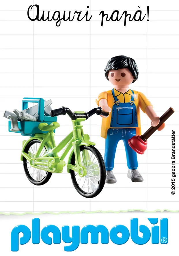 Playmobil celebra la Festa del Papà e della Mamma con le cartoline del circuito Ambient Media — foto 26