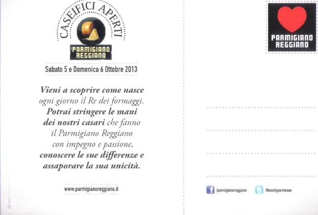 Parmigiano Reggiano invita a Caseifici Aperti con le cartoline Ambient Media — foto 2