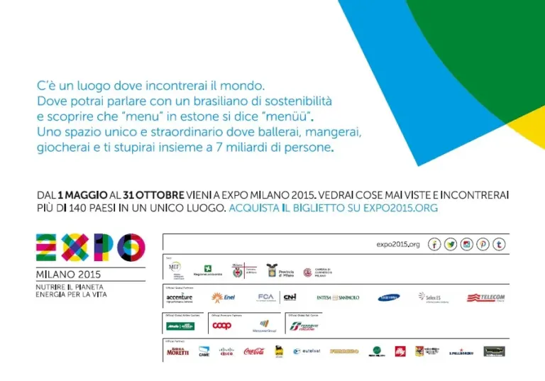 Cibo è Vita, la campagna istituzionale di Expo 2015 al via anche sulle cartoline nel circuito Ambient Media — foto 4