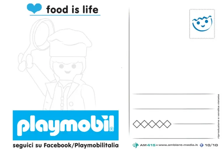 Mangia bene come giochi! Playmobil celebra il tema di Expo con le cartoline del circuito Ambient Media — foto 2
