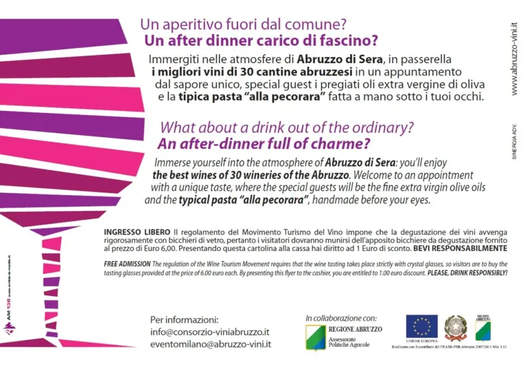 Abruzzo di Sera 2013: tornano a sfilare a Milano i migliori vini abruzzesi. La comunicazione su Ambient Media — foto 2