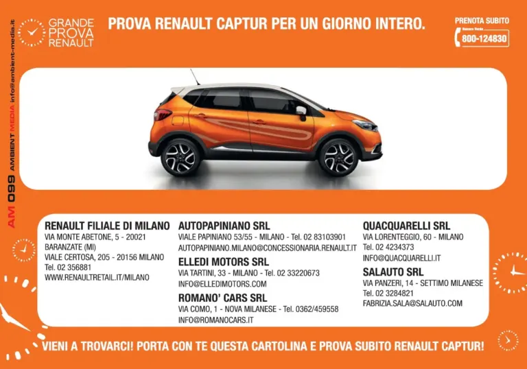 Renault invita a provare la Captur con le cartoline e le hostess Ambient Media — foto 2