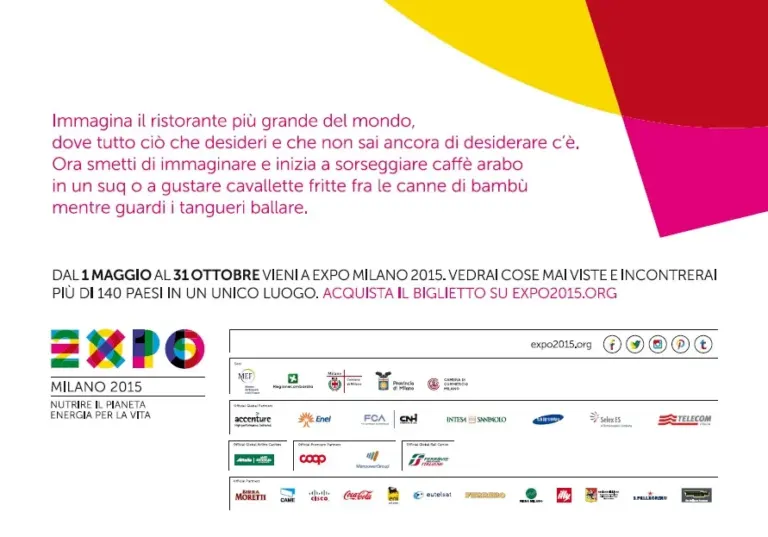Cibo è Vita, la campagna istituzionale di Expo 2015 al via anche sulle cartoline nel circuito Ambient Media — foto 12