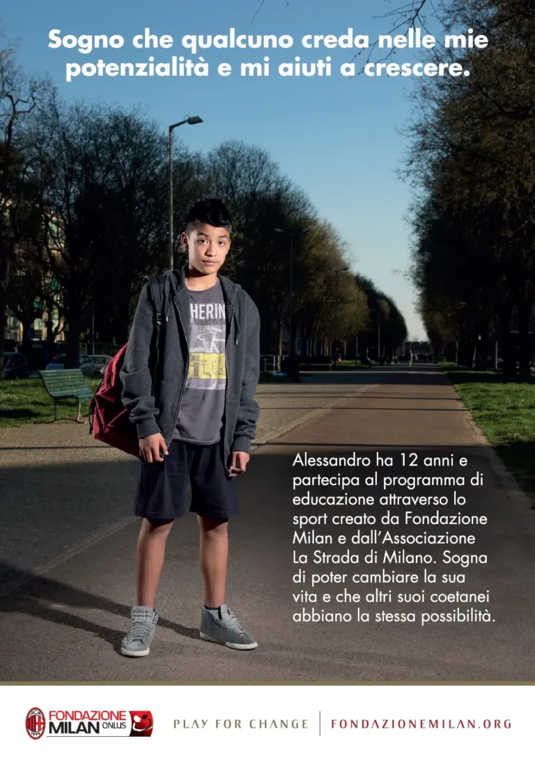 La campagna per il 5x1000 di Fondazione Milan anche sulle cartoline Ambient Media — foto 4
