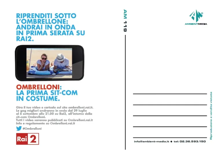 Ombrelloni, la sit-com di Rai2 sul circuito estivo Ambient Media — foto 2