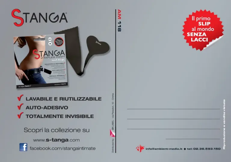 Stanga, il primo slip senza elastici, sulle cartoline Ambient Media — foto 2